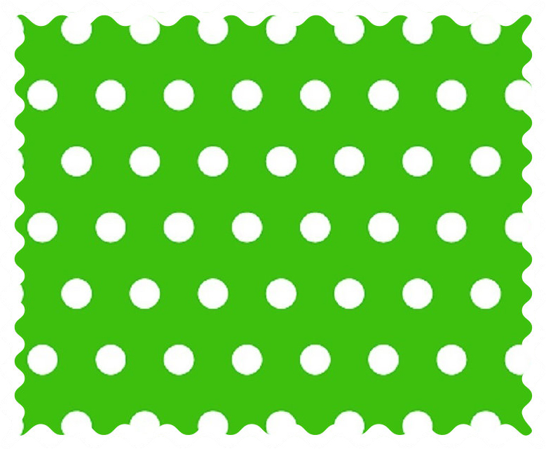 Fabric Shop - Polka Dots Green Fabric - Yard