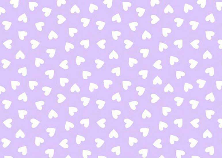 Hearts Pastel Lavender Woven