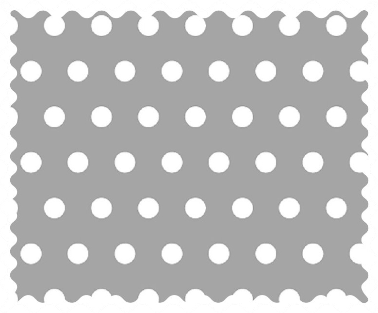 Fabric Shop - Polka Dots Grey Fabric - Yard