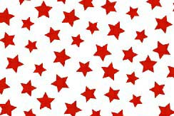 Primary Stars Red On White Woven