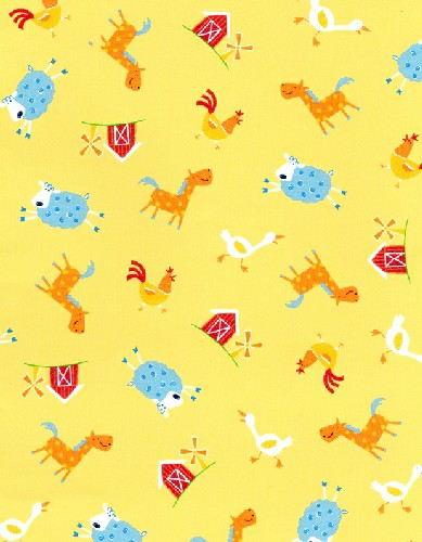 Crib / Toddler - Barnyard Animal Fun - Twin Pillow Case Picture