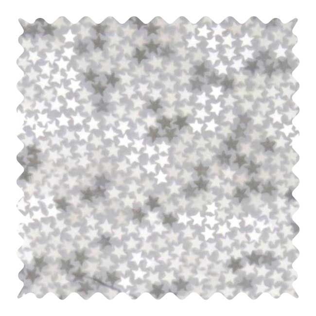 F571 Fabric Shop - Gray Stars Fabric - Yard sku F571