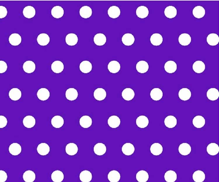 Portable / Mini Crib - Polka Dots Purple - Fitted (24x38x3)