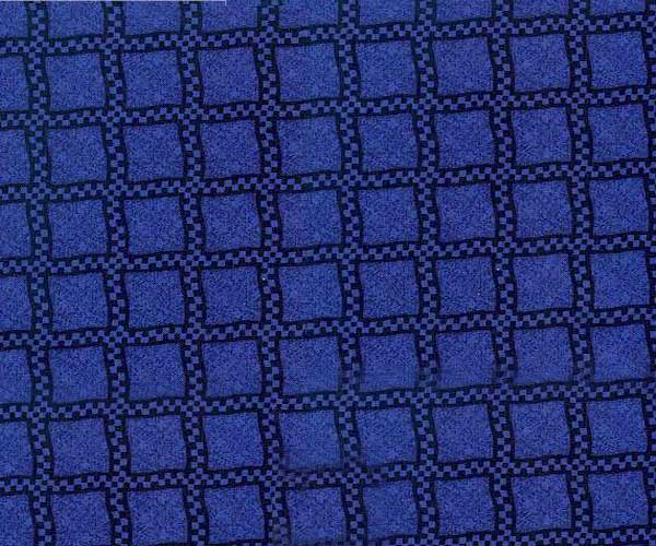 Crib / Toddler Navy & Royal Wavy Check Sheet Set (flat fitted baby pillow case) Satisfied839