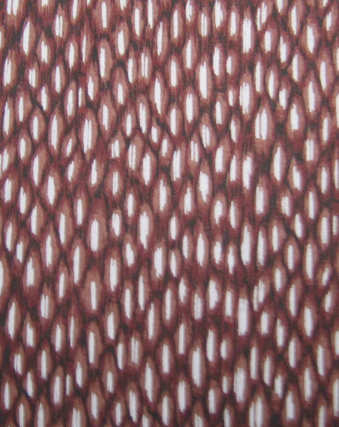 Round Crib - Burgundy Grain - Woven - 42`` Fitted Picture