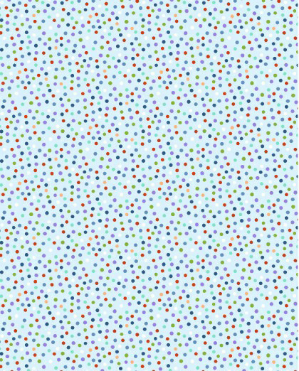 Bassinet - Flannel - Scattered Dots On Blue - Fitted Picture