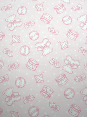 Oval Cradle - Flannel - Pink Baby Toys - Fitted