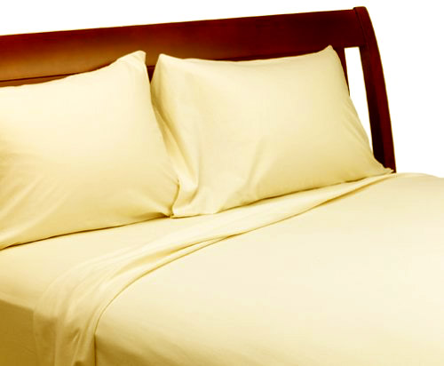 Twin Sheet Sets - Pale Yellow Twin - Sheet Set (flat, Fitted,baby Pillow Case) Picture