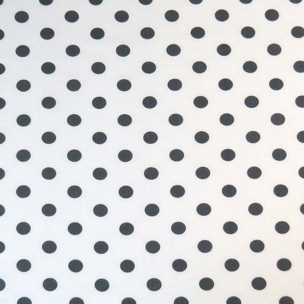 Square Play Yard (Graco) - Grey Polka Dots - Fitted