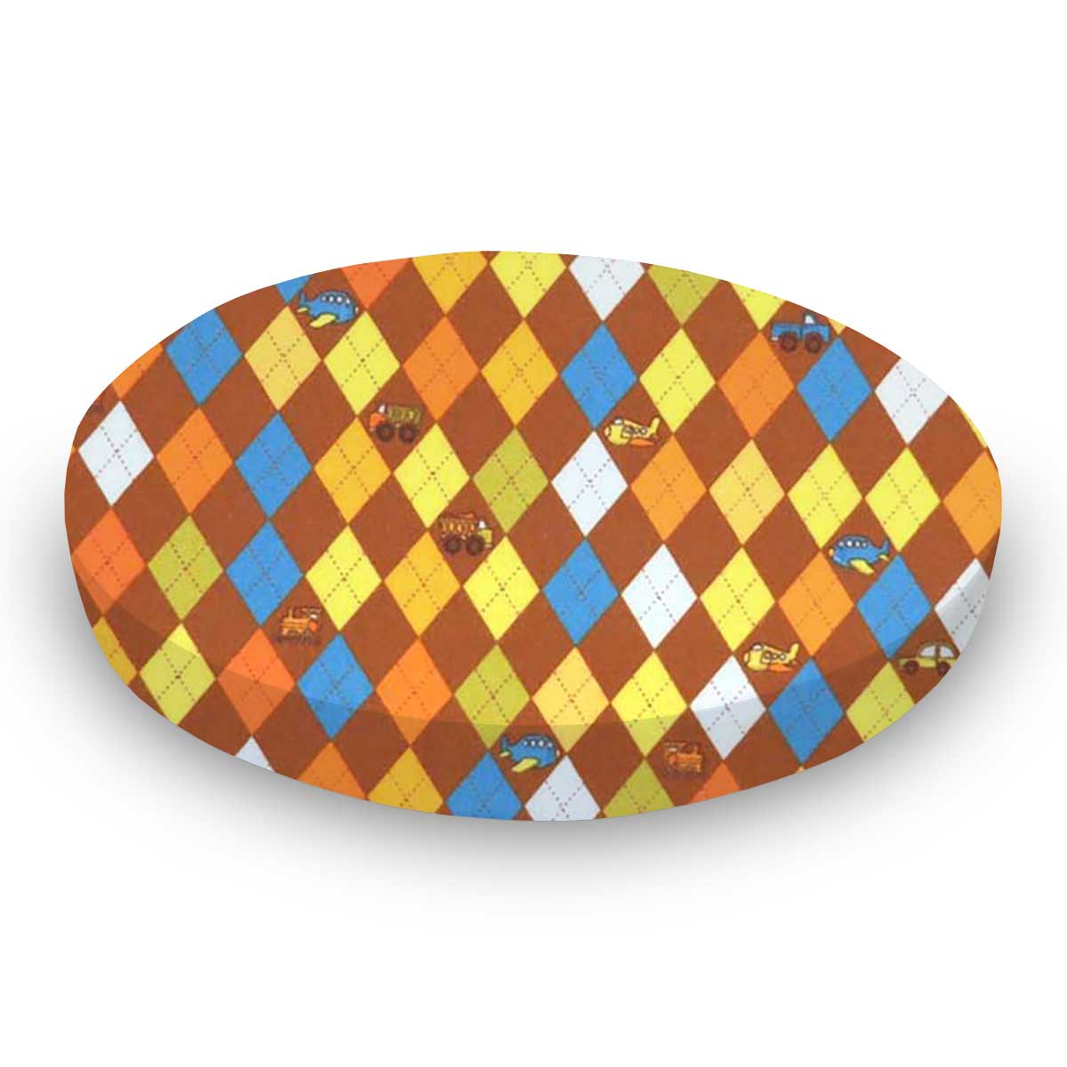 Oval (Stokke Mini) - Argyle Transport Brown - Fitted  Oval