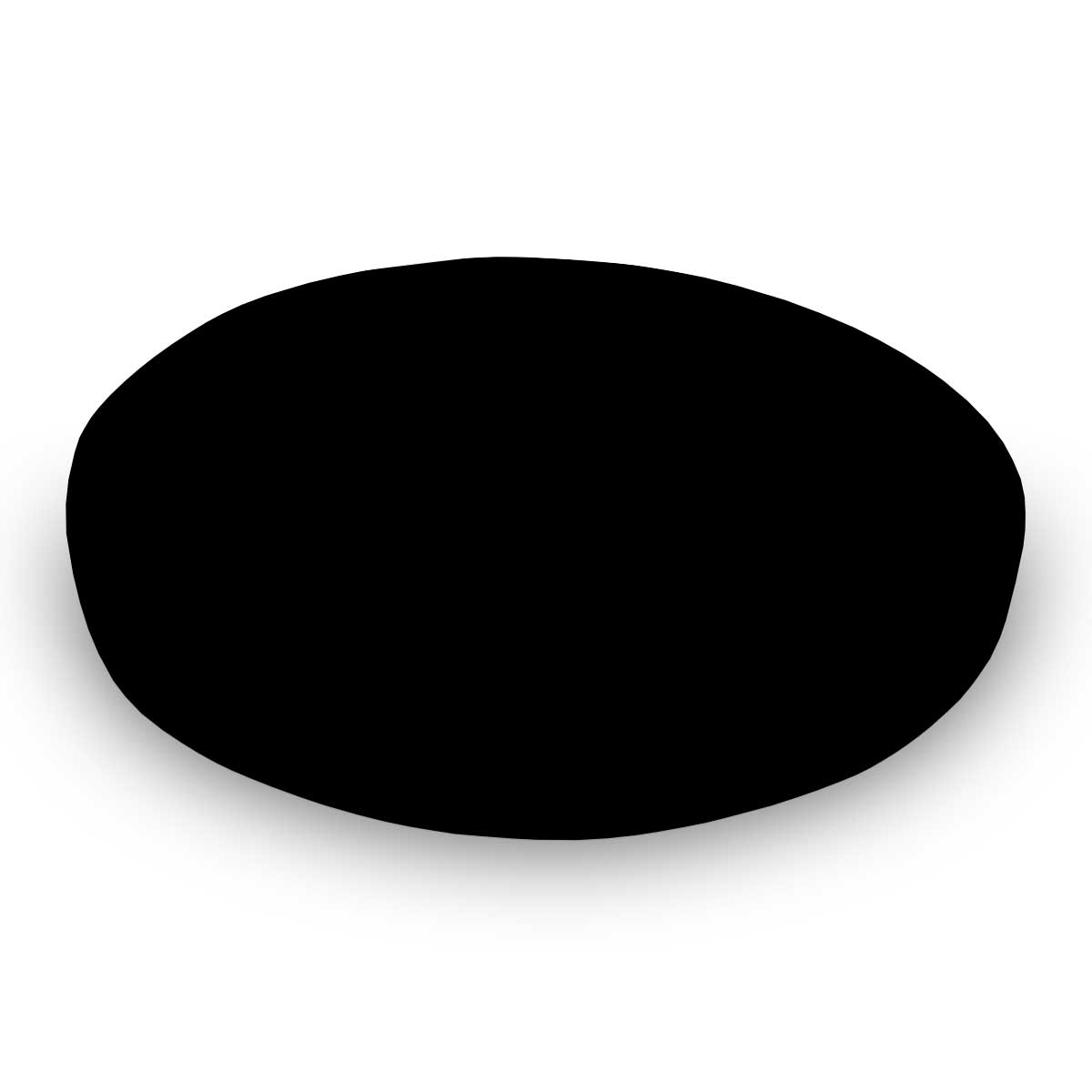 Round Crib - Flannel - Black - 45`` Fitted