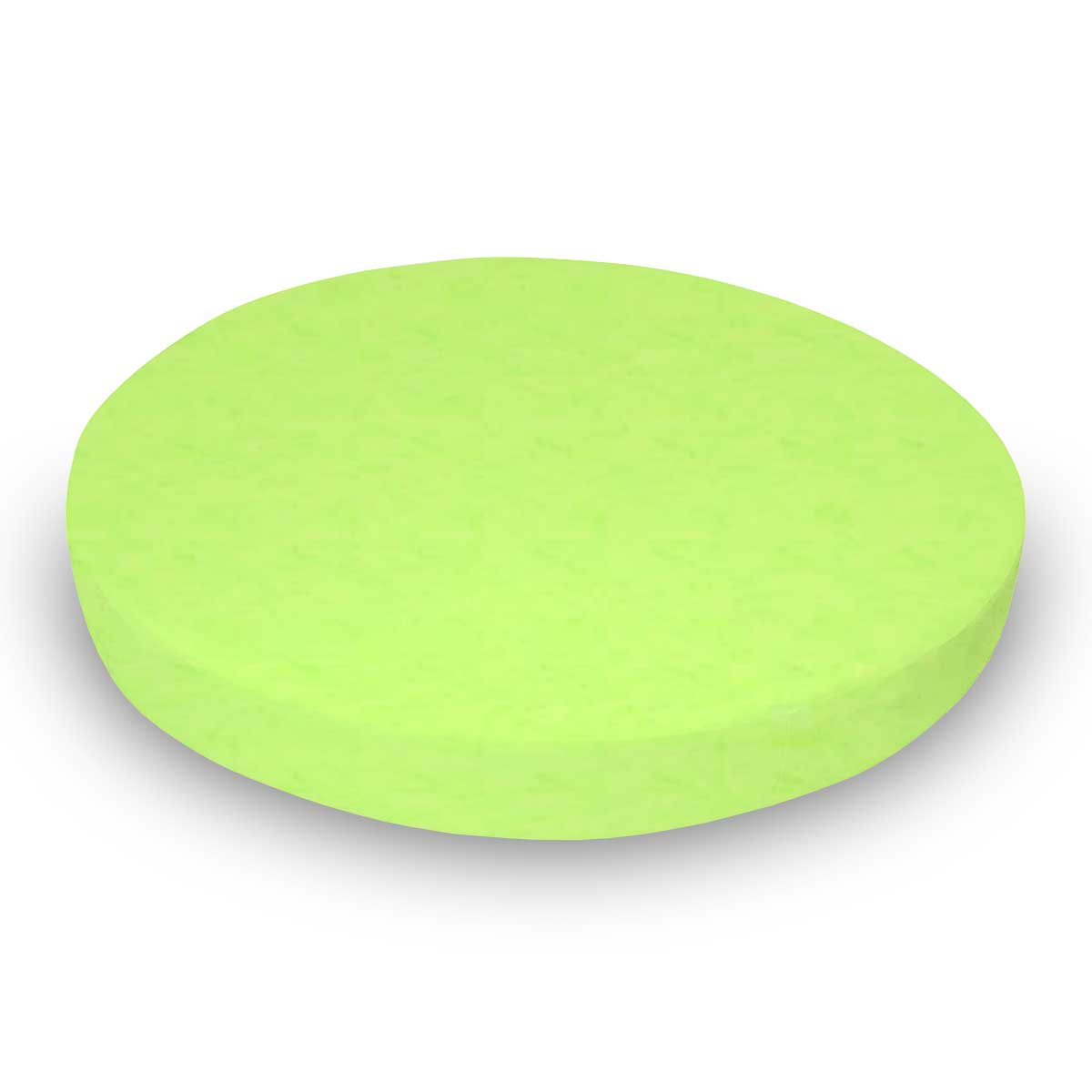 Round Crib - Flannel - Lime - 45`` Fitted