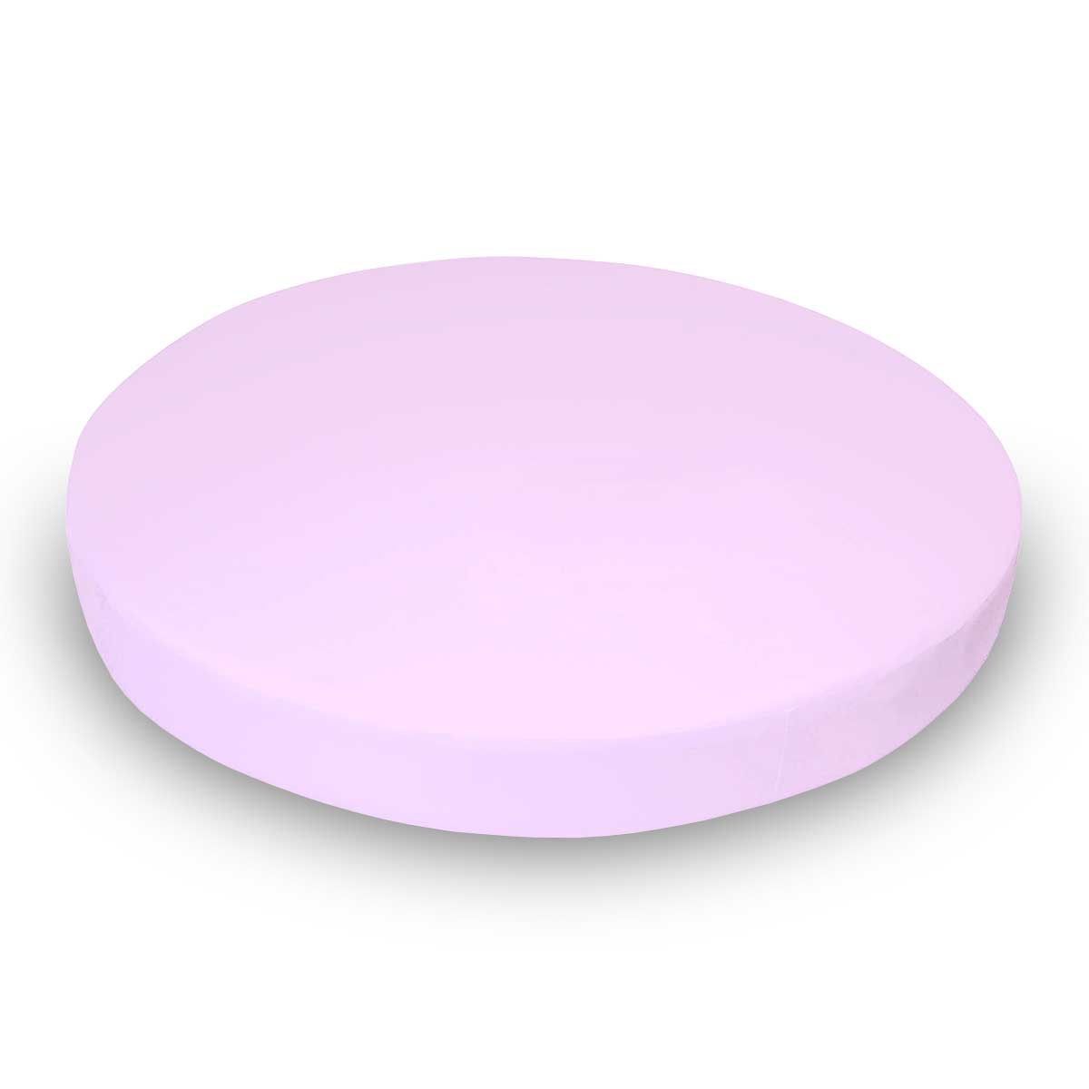 Round Crib - Flannel Fs3 - Pink - 45`` Fitted