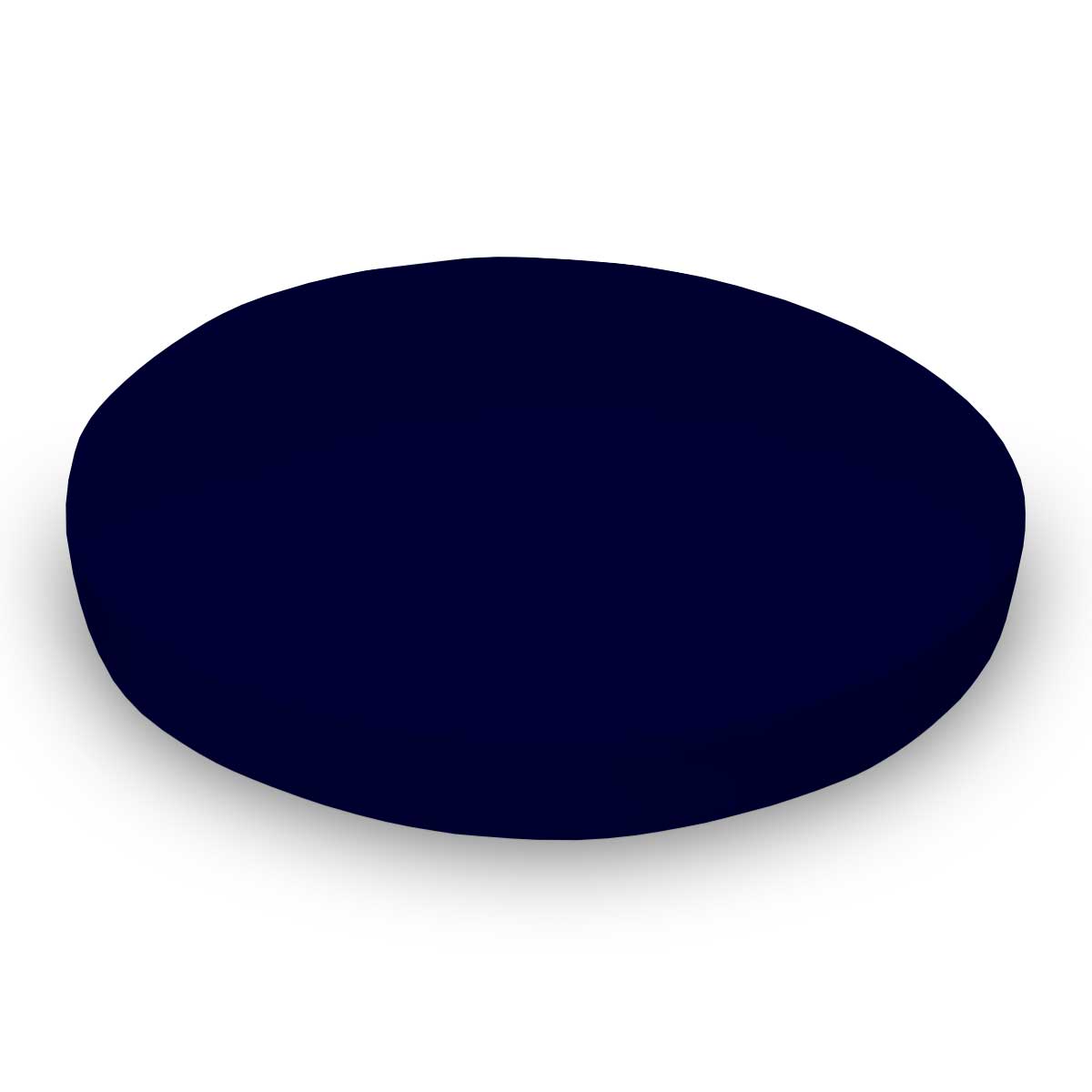 Round Crib - Flannel60 - Navy - 45`` Fitted