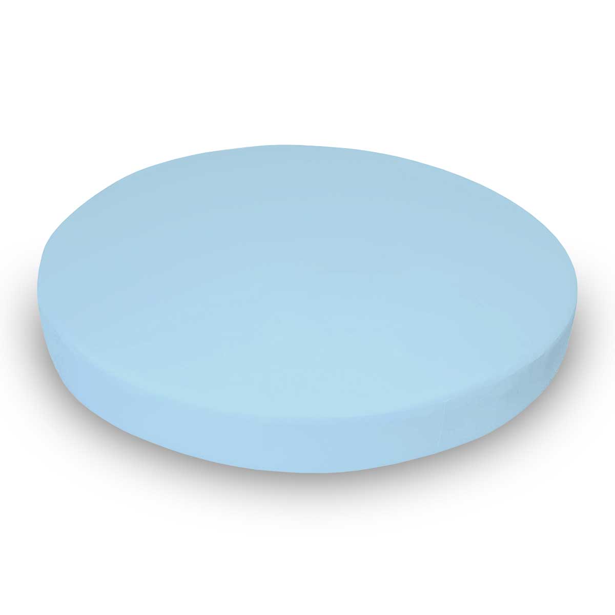 Oval (Stokke Mini) - Flannel FS9 - Aqua blue - Fitted  Oval