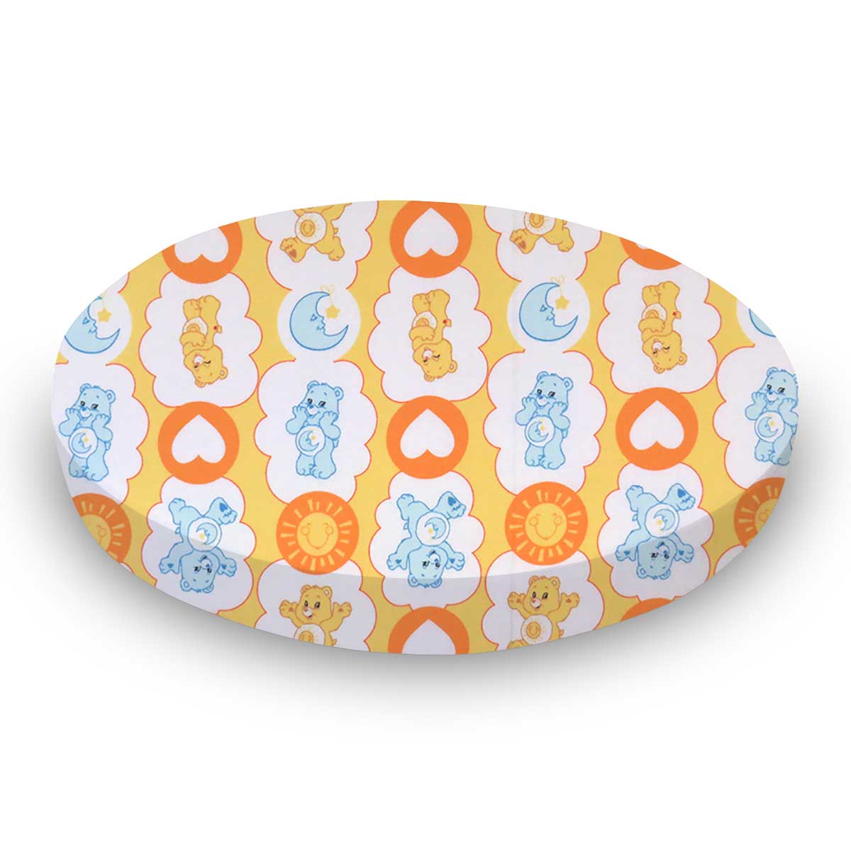 Round Crib - Care Bears Yellow - 42`` Fitted