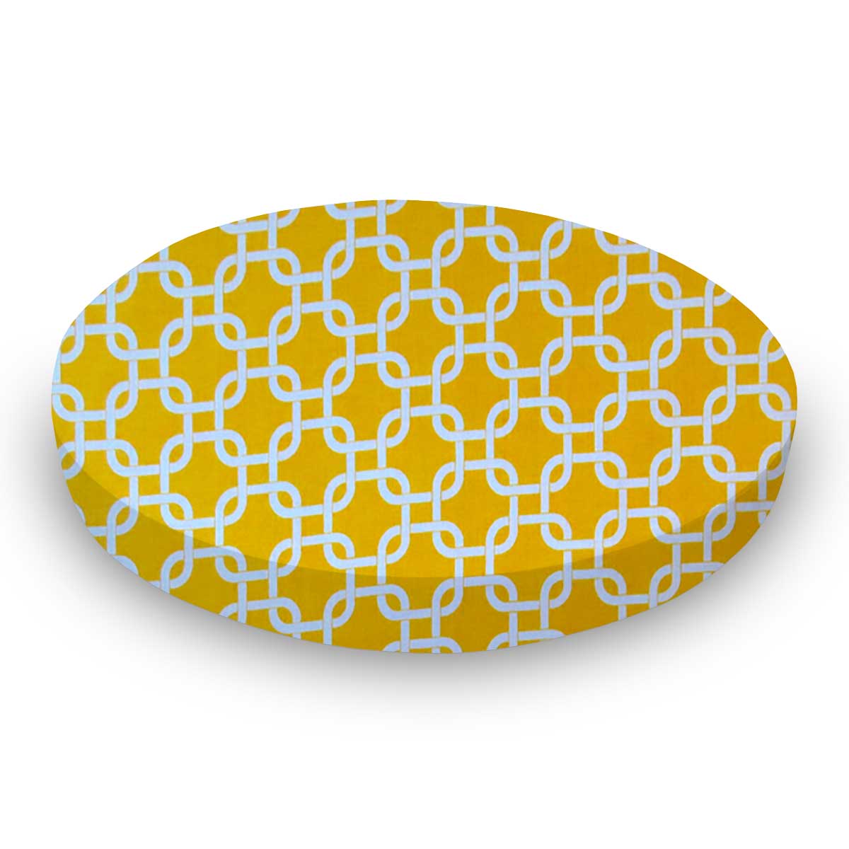 Oval Crib (Stokke Sleepi) - Lemon Yellow Links - Fitted  Oval