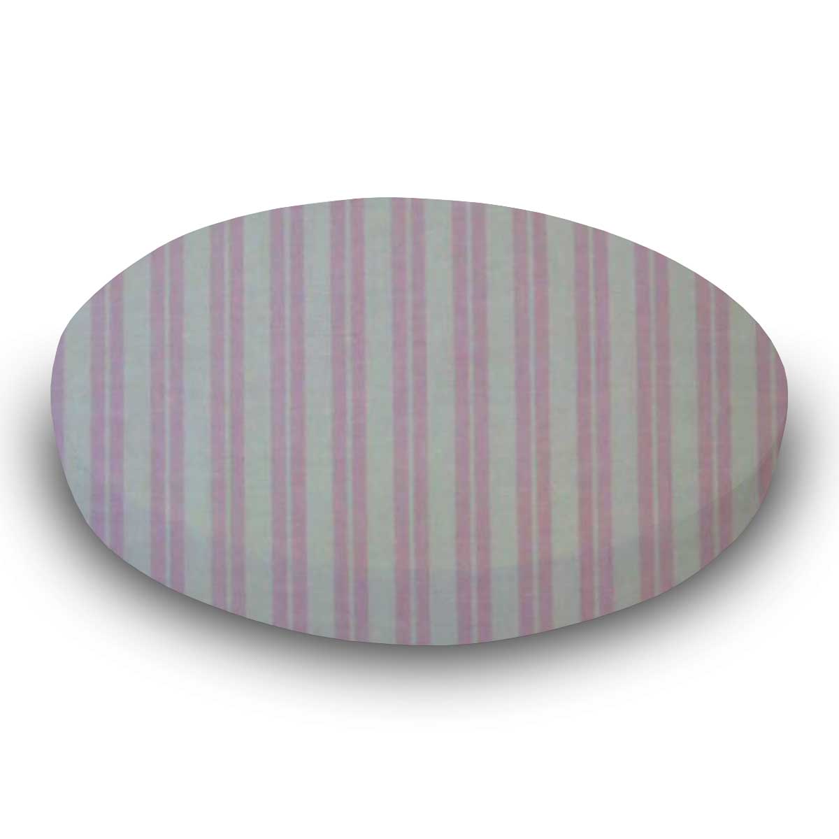 Oval Crib (Stokke Sleepi) - Pink Dual Stripe - Fitted  Oval