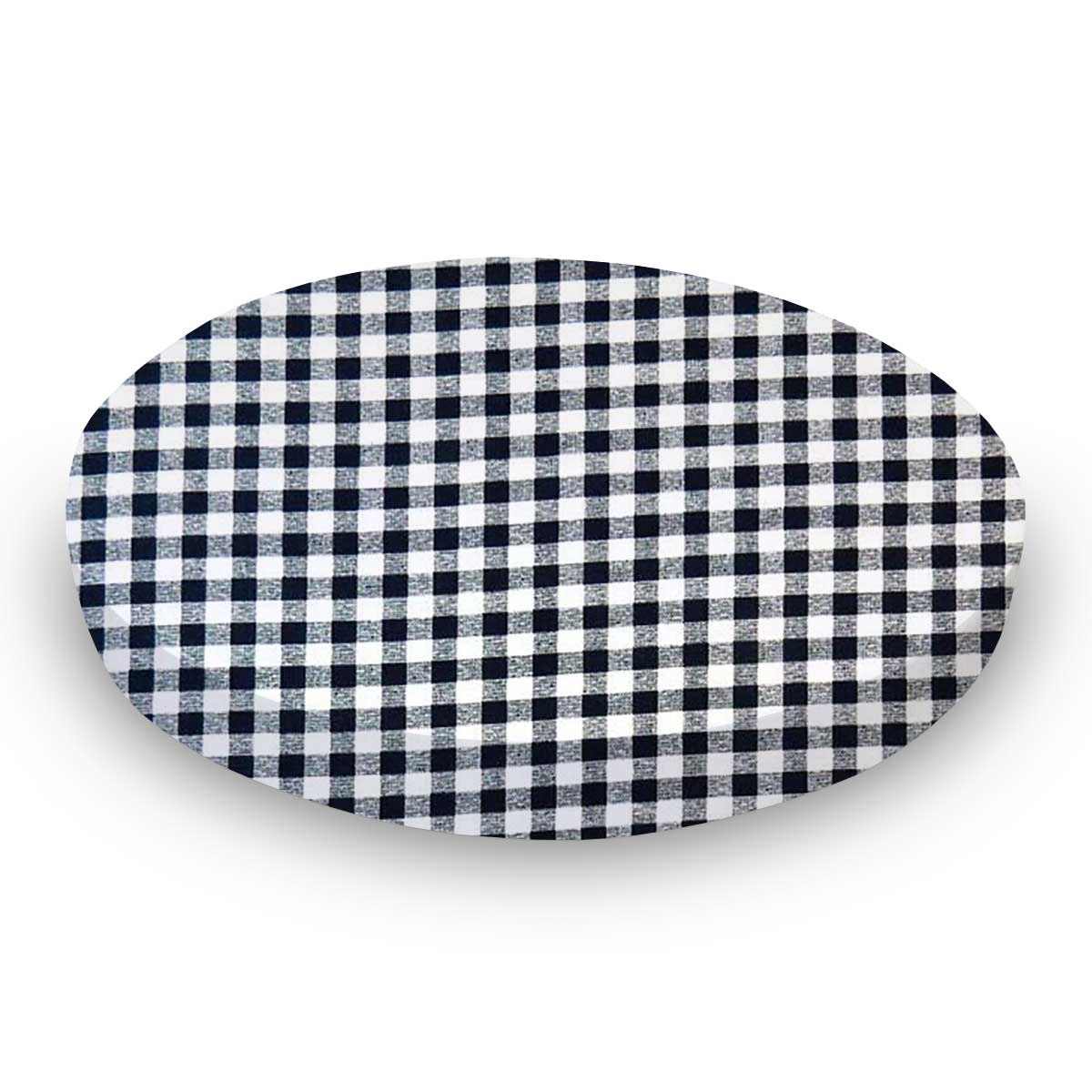 Navy Gingham Check Oval Crib Stokke Sleepi Sheets Sheetworld