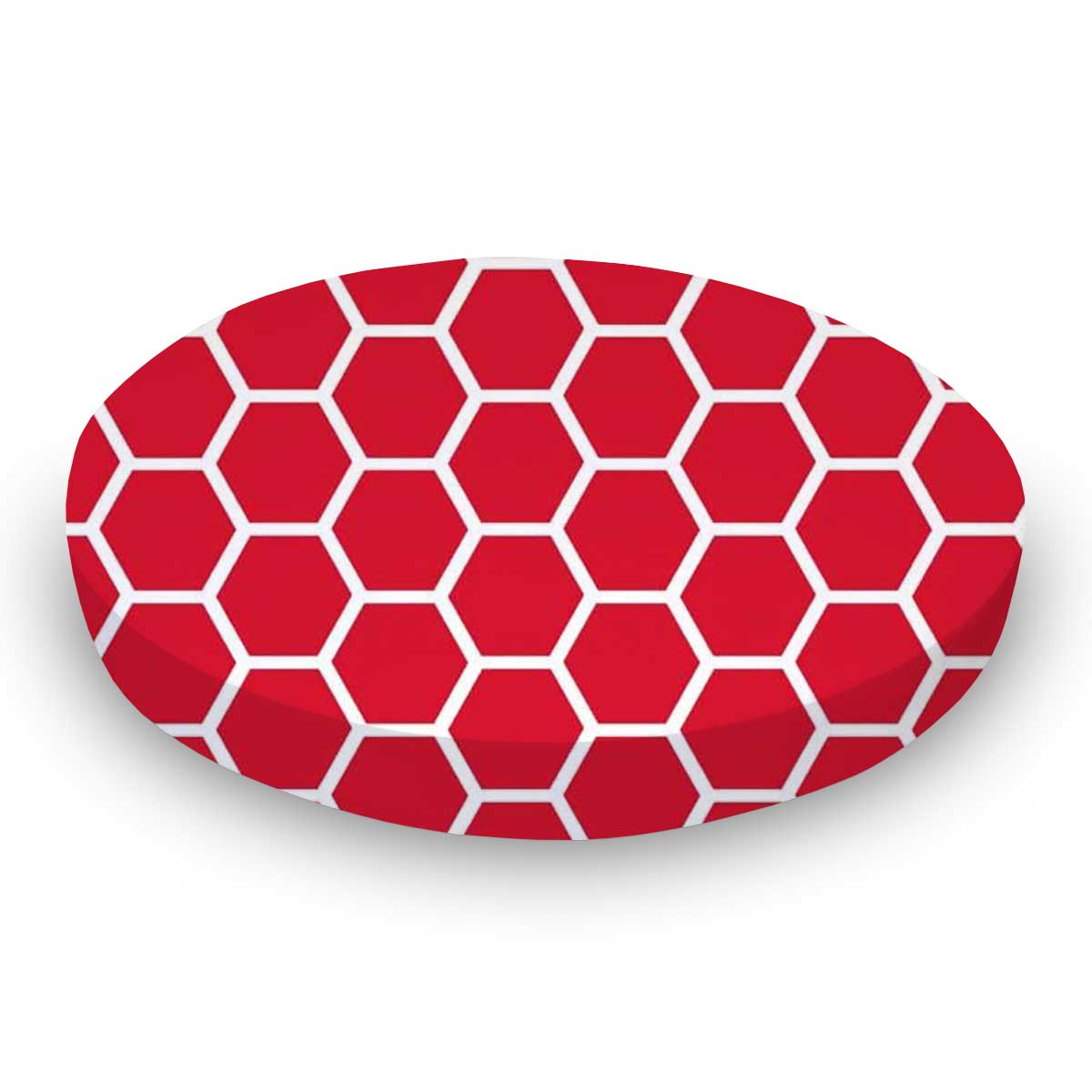 SK-W974 Oval Crib (Stokke Sleepi) - Red Honeycomb - Fitted sku SK-W974