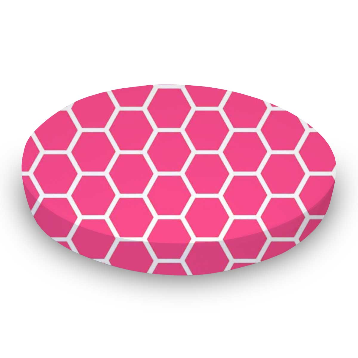 SK-W983 Oval Crib (Stokke Sleepi) - Hot Pink Honeycomb - F sku SK-W983