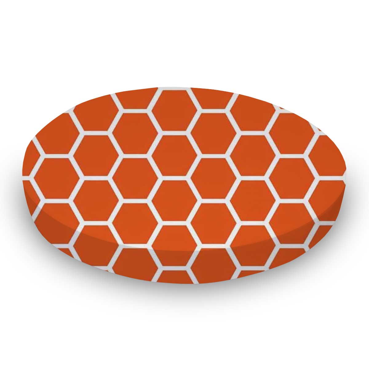 Oval (Stokke Mini) - Burnt Orange Honeycomb - Fitted  Oval