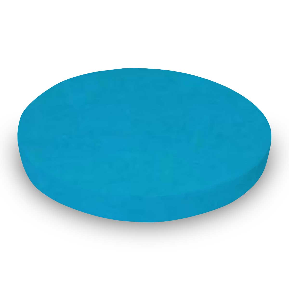 Round Crib - Turquoise Woven - 45`` Fitted