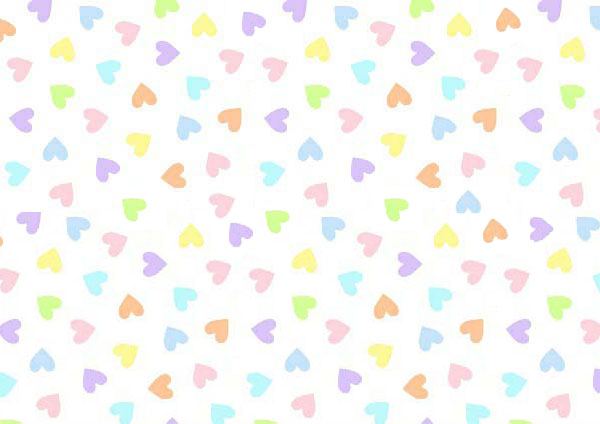 Pastel Colorful Hearts Woven