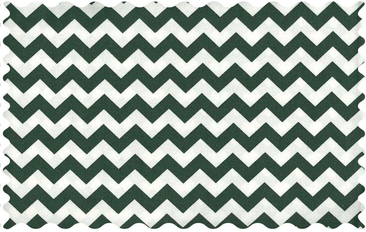 W111 Fabric Shop - Hunter Green Chevron Zigzag Fabric - sku W111