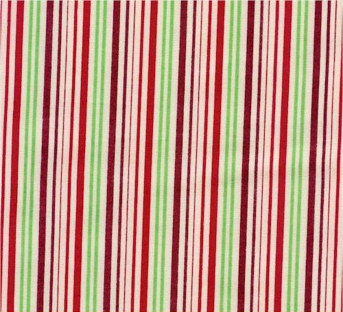 Cradle - Green and Red Stripe - Matching Comforter::