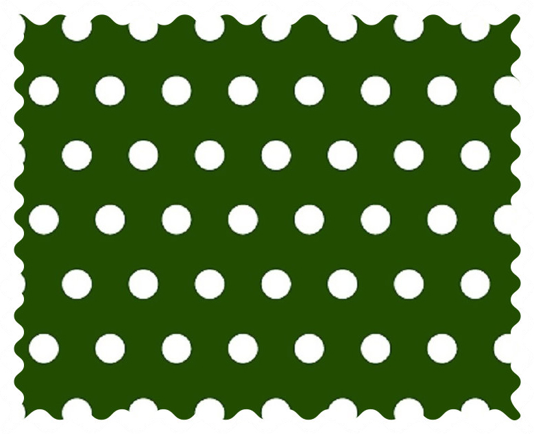Fabric Shop - Polka Dots Hunter Green Fabric - Yard