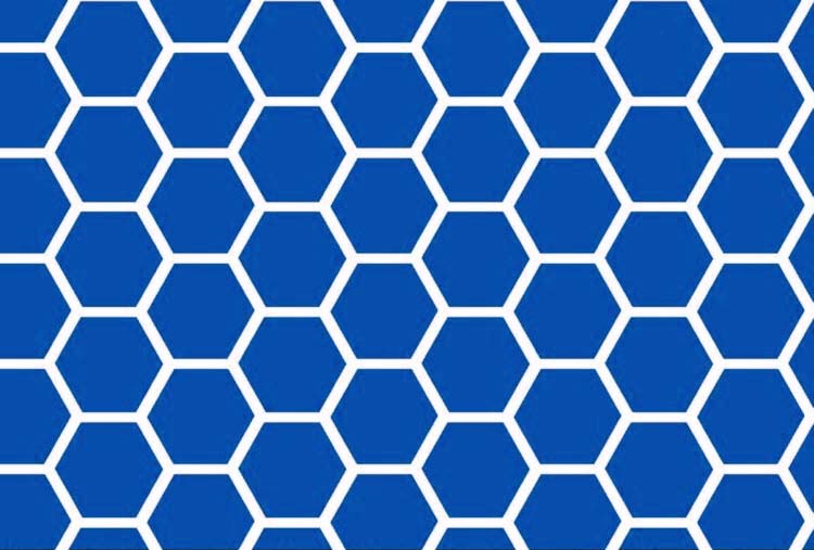 Stroller Bassinet - Royal Blue Honeycomb - Fitted