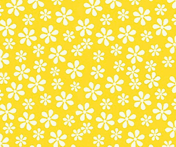 Primary Yellow Floral Woven