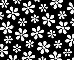 Primary Black Floral Woven