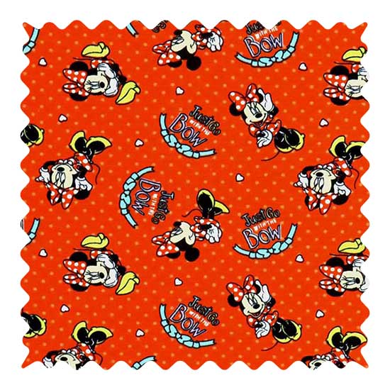 Fabric Shop - Minnie Mouse Red Fabric - Yard
