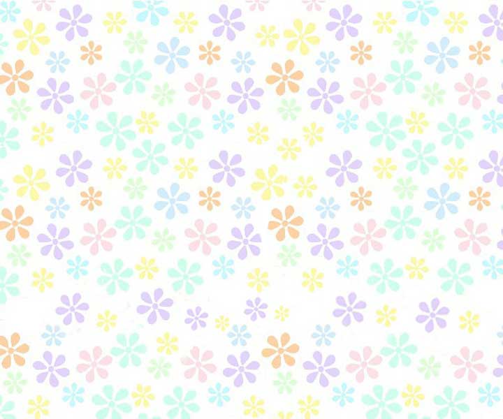 Pastel Colorful Floral Woven