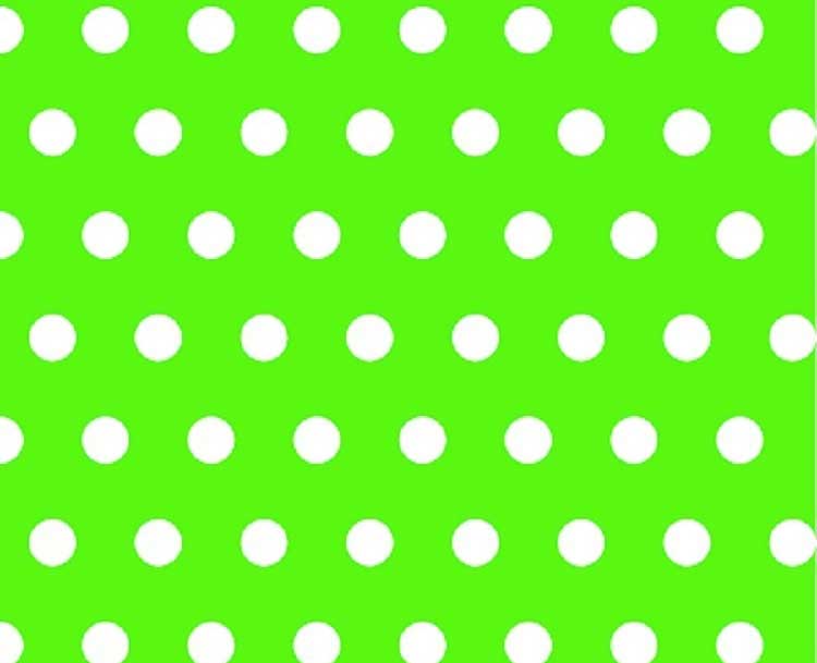 Stroller Bassinet - Polka Dots Lime - Fitted