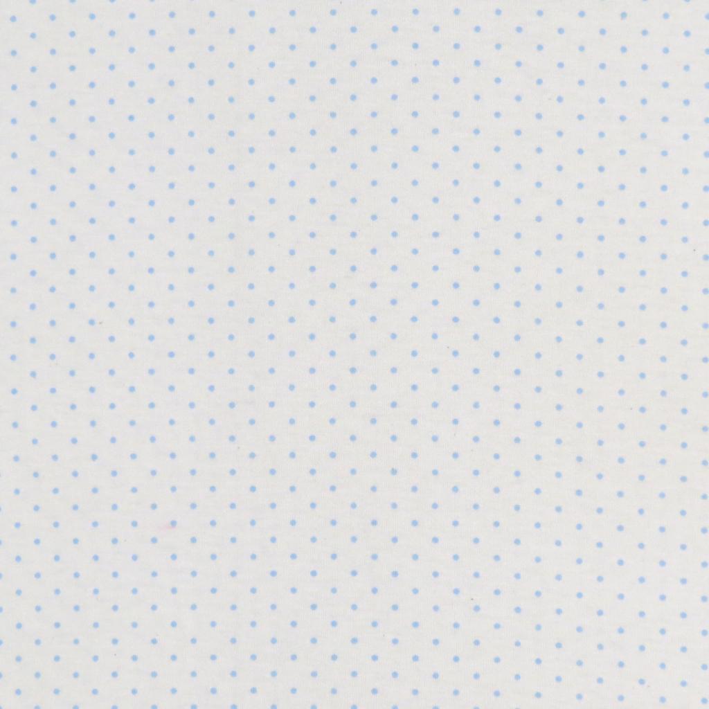 Crib / Toddler - Blue Pindot Jersey Knit - Baby Pillow Case