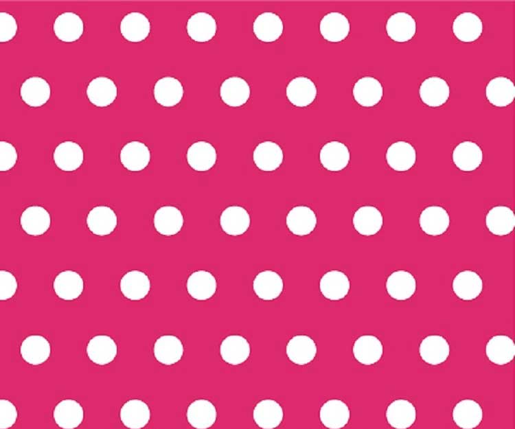 BPC-W917 Crib / Toddler - Polka Dots Hot Pink - Baby Pillow sku BPC-W917