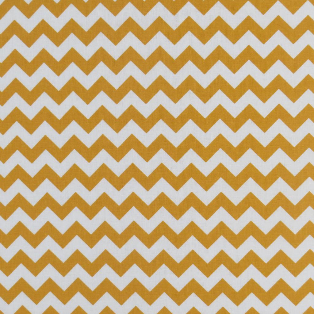 Pack N Play (Large) - Gold Chevron Zigzag - Fitted