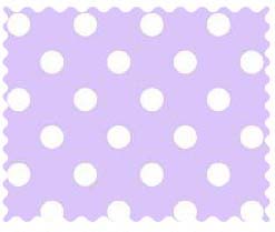 Fabric Shop - Pastel Lavender Polka Dots Woven Fabric - Yard