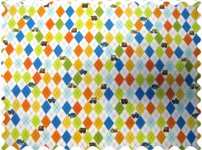 F425 Fabric Shop - Argyle Transport Fabric - Yard sku F425