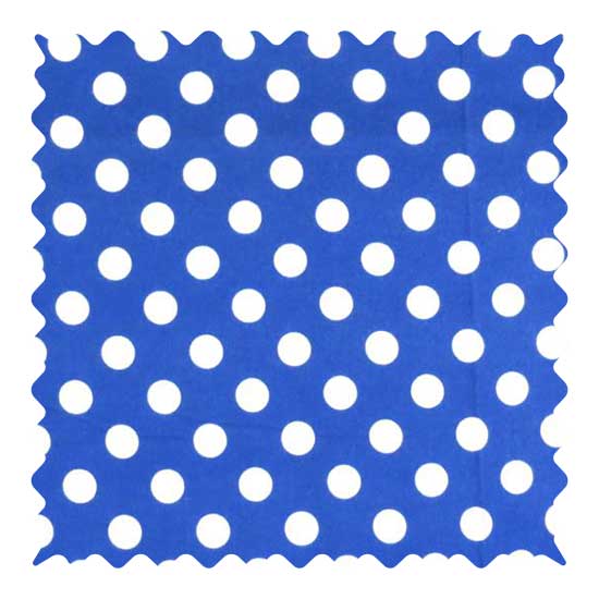 Fabric Shop - Polka Dots Royal Blue Fabric - Yard