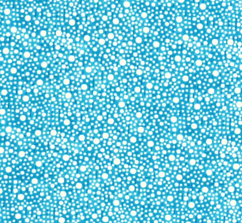Portable / Mini Crib - Confetti Dots Turquoise - Matching Dust Ruffle