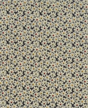 Floral On Black - Woven