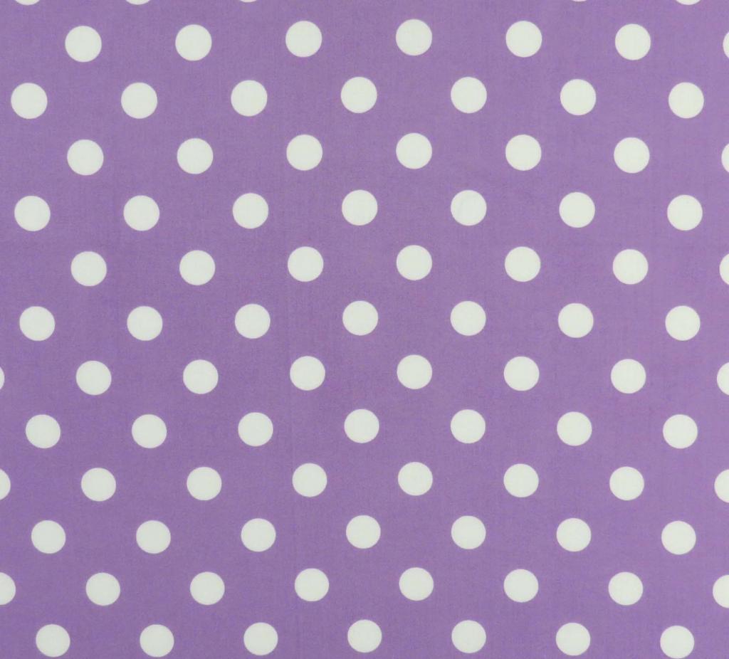 Stroller Bassinet - Pastel Lavender Polka Dots Woven - Fitted