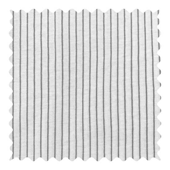 Fabric Shop - Grey Pinstripe Jersey Knit Fabric - Yard