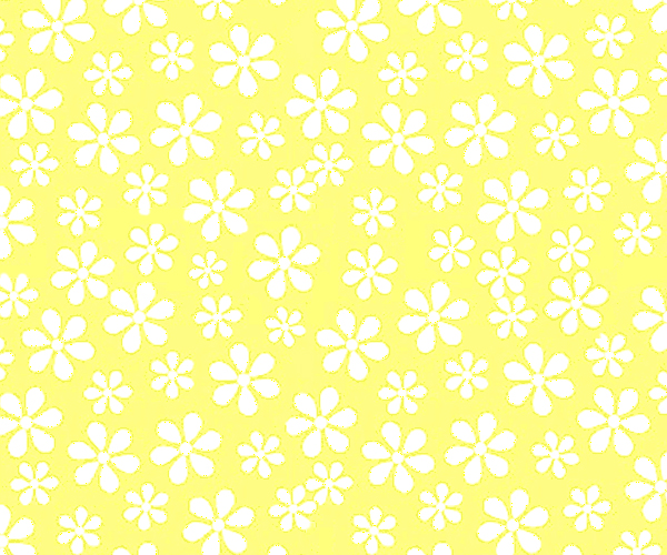 Pastel Yellow Floral Woven