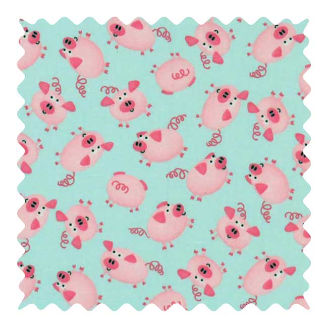 Fabric Shop - Pink Piggies Fabric - Yard