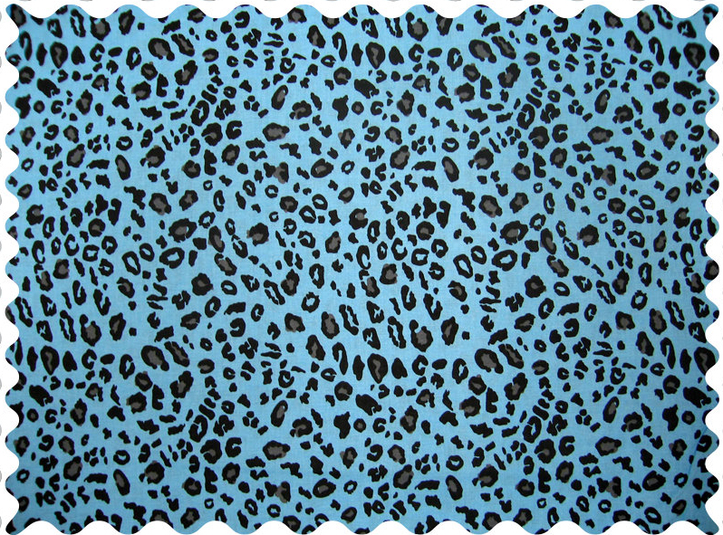 blue leopard print pants